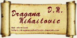 Dragana Mihailović vizit kartica